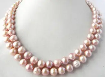 2Strands 18'' 9-10mm Lavender Round Freshwater Pearl Necklace
2Strands 18'' 9-10mm Lavender Round Freshwater Pearl Necklace