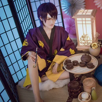 Japanese Anime GINTAMA Takasugi Shinsuke costume Mens Japan Kimono clothing Costume silver soul Takasugi Shinsuke purple dress
Japanese Anime GINTAMA Takasugi Shinsuke costume Mens Japan Kimono clothing Costume silver soul Takasugi Shinsuke purple dress