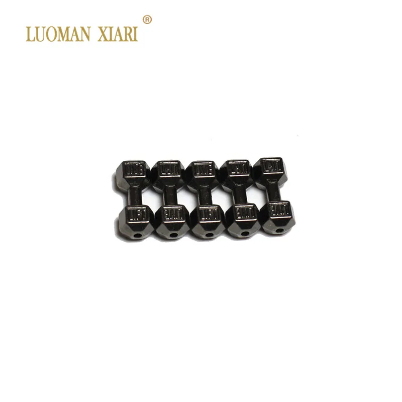 Wholesale 10/20pcs Lot Black Alloy Beads Dumbbells Spacers Beads Charms DIY For Jewelry Making Bracelet 7*20 mm
Wholesale 10/20pcs Lot Black Alloy Beads Dumbbells Spacers Beads Charms DIY For Jewelry Making Bracelet 7*20 mm