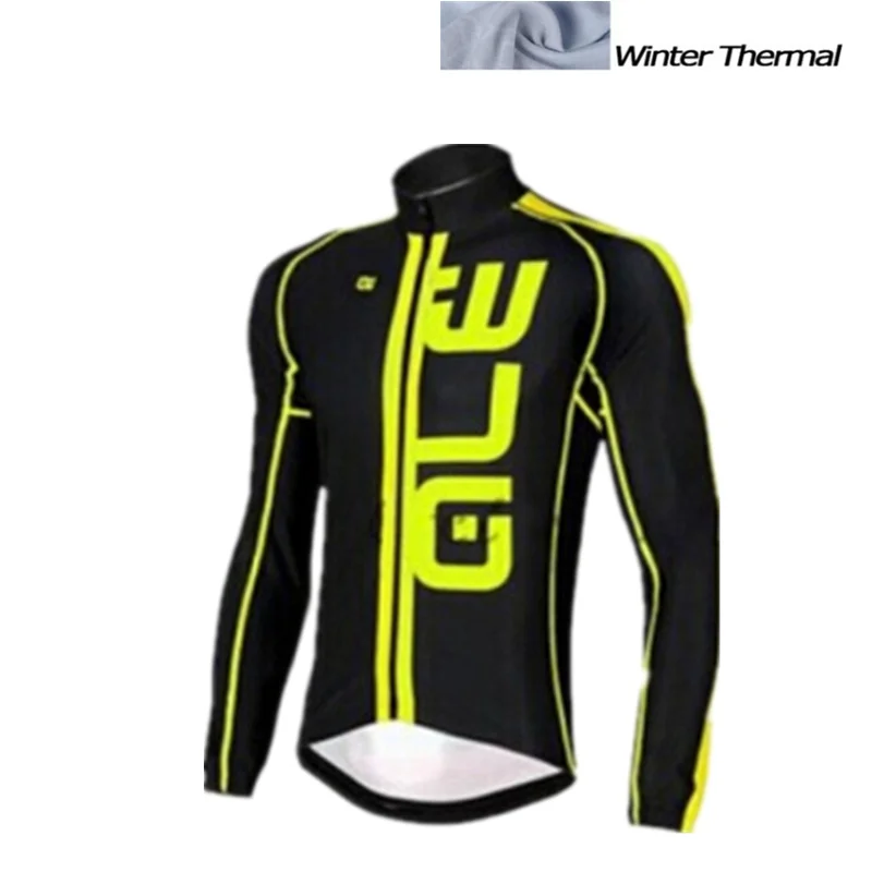 Image ALE Winter thermal fleece cycling jersey long ropa ciclismo mtb bike clothes cycling clothing popular style
