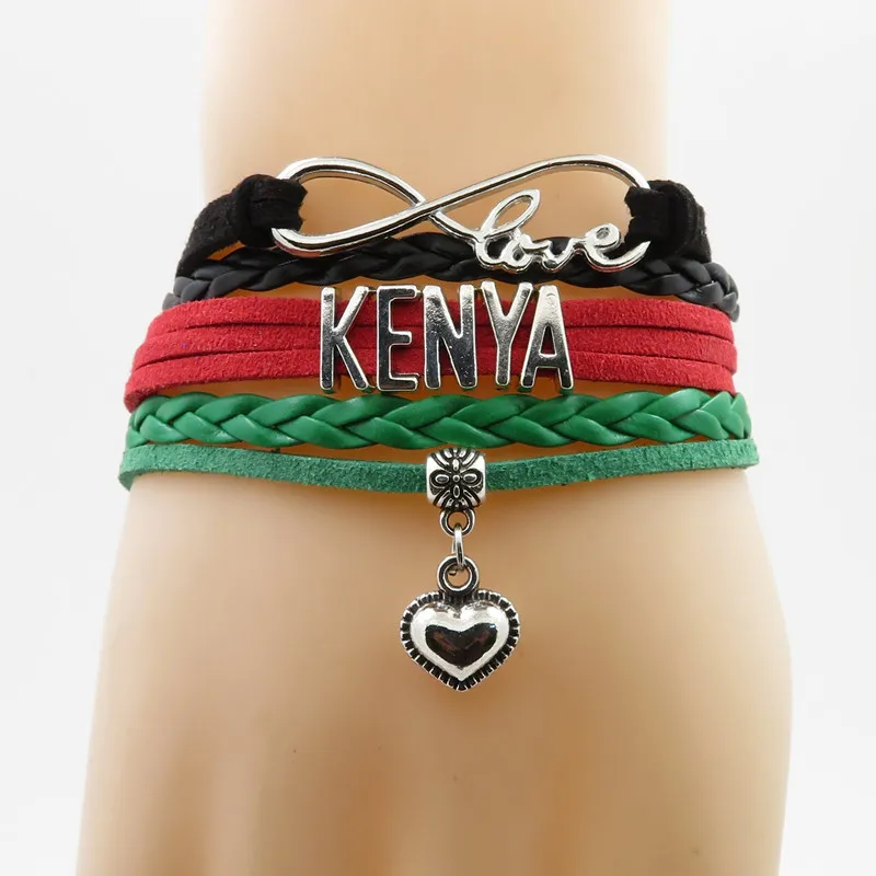 infinity love kenya National Flag Bracelet heart Charm kenya flag banner leather bracelet & bangle for Woman and man gift
infinity love kenya National Flag Bracelet heart Charm kenya flag banner leather bracelet & bangle for Woman and man gift
