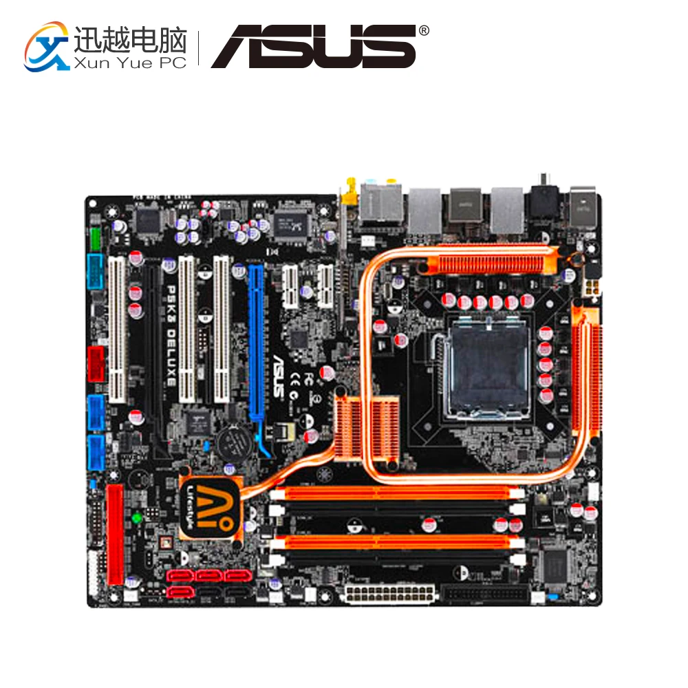 Asus P5K3 Deluxe/WiFi-AP Desktop Motherboard P35 Socket LGA 775 DDR3 SATA2 ATX
Asus P5K3 Deluxe/WiFi-AP Desktop Motherboard P35 Socket LGA 775 DDR3 SATA2 ATX