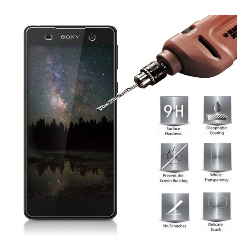 Закаленное стекло для sony Xperia E5 Защитная пленка экрана мобильный телефон |