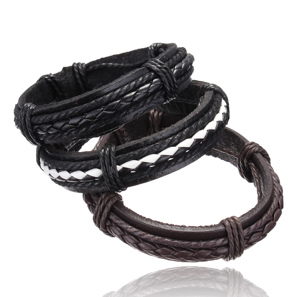 YYW wholesale factory price PU leather bracelets bangles cool braid leather cord bracelet men Casual rock punk fashion jewelry
YYW wholesale factory price PU leather bracelets bangles cool braid leather cord bracelet men Casual rock punk fashion jewelry