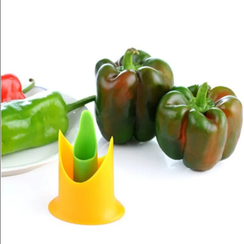 Pepper Chili Seed Tomato Cutter Corer Slicer Fruit Vegetable Peeler Kitchen Utensil Gadget Healthy Stem Leaves Huller Remover
Pepper Chili Seed Tomato Cutter Corer Slicer Fruit Vegetable Peeler Kitchen Utensil Gadget Healthy Stem Leaves Huller Remover