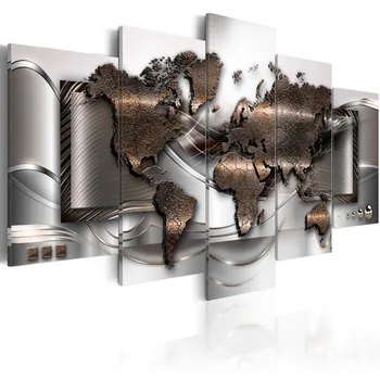 5 Pcs/Set Modern Abstract World Map Wall Art Painting World Map Canvas Printed Painting for Living Room/PJMT-39
5 Pcs/Set Modern Abstract World Map Wall Art Painting World Map Canvas Printed Painting for Living Room/PJMT-39