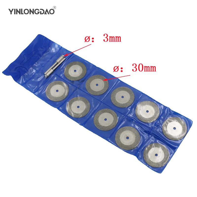 YINLONGDAO 30mm Diamond Saw Blade Rotary Tool with 2X Connecting Shank Accessory Cutting Blades For Tool Silver Cutting Discs
YINLONGDAO 30mm Diamond Saw Blade Rotary Tool with 2X Connecting Shank Accessory Cutting Blades For Tool Silver Cutting Discs