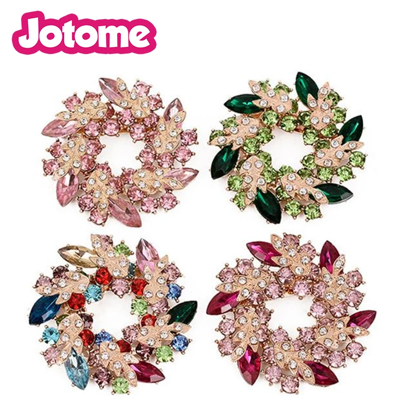 New design Christmas decoration anadem Jewelry in Zinc Alloy Crystal Rhinestone Flower garland brooches pins for Holidays
New design Christmas decoration anadem Jewelry in Zinc Alloy Crystal Rhinestone Flower garland brooches pins for Holidays