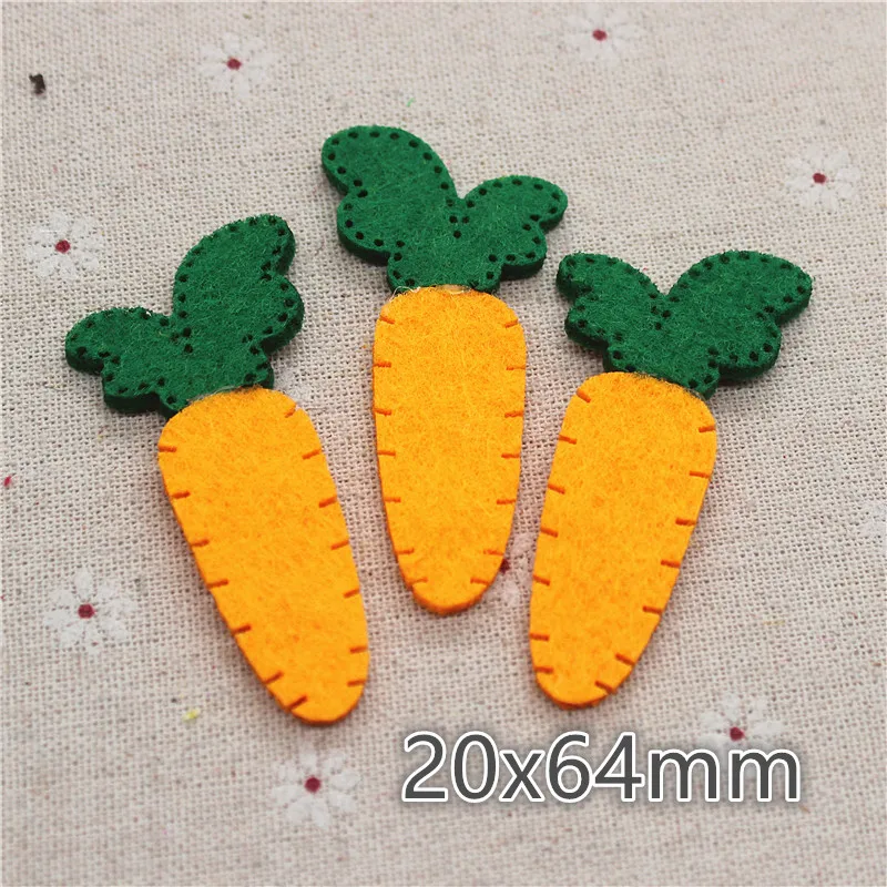 6CM 10pcs Non-woven patches radish Felt Appliques for clothes Sewing Supplies diy craft ornament
6CM 10pcs Non-woven patches radish Felt Appliques for clothes Sewing Supplies diy craft ornament