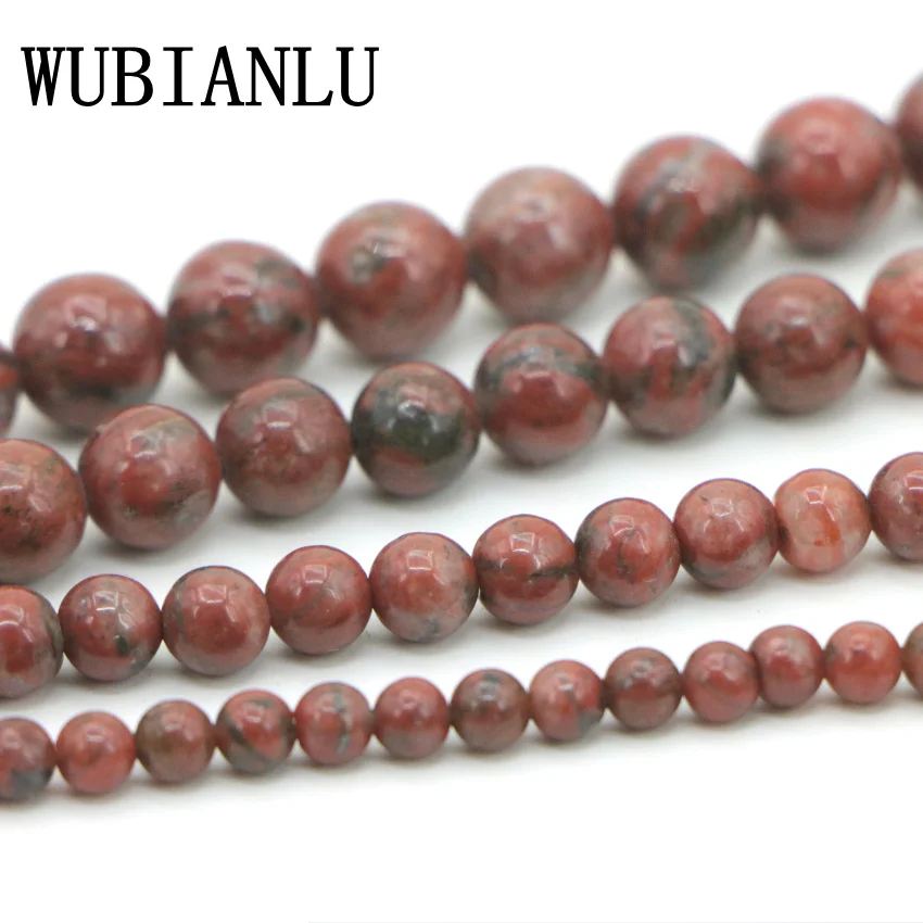 WUBIANLU New 4 6 8 10mm Multicolor Dark Red Bloodstone Chalcedony Beads For Jewelry Making DIY Design Bead Necklace Bracelet 2PC
WUBIANLU New 4 6 8 10mm Multicolor Dark Red Bloodstone Chalcedony Beads For Jewelry Making DIY Design Bead Necklace Bracelet 2PC