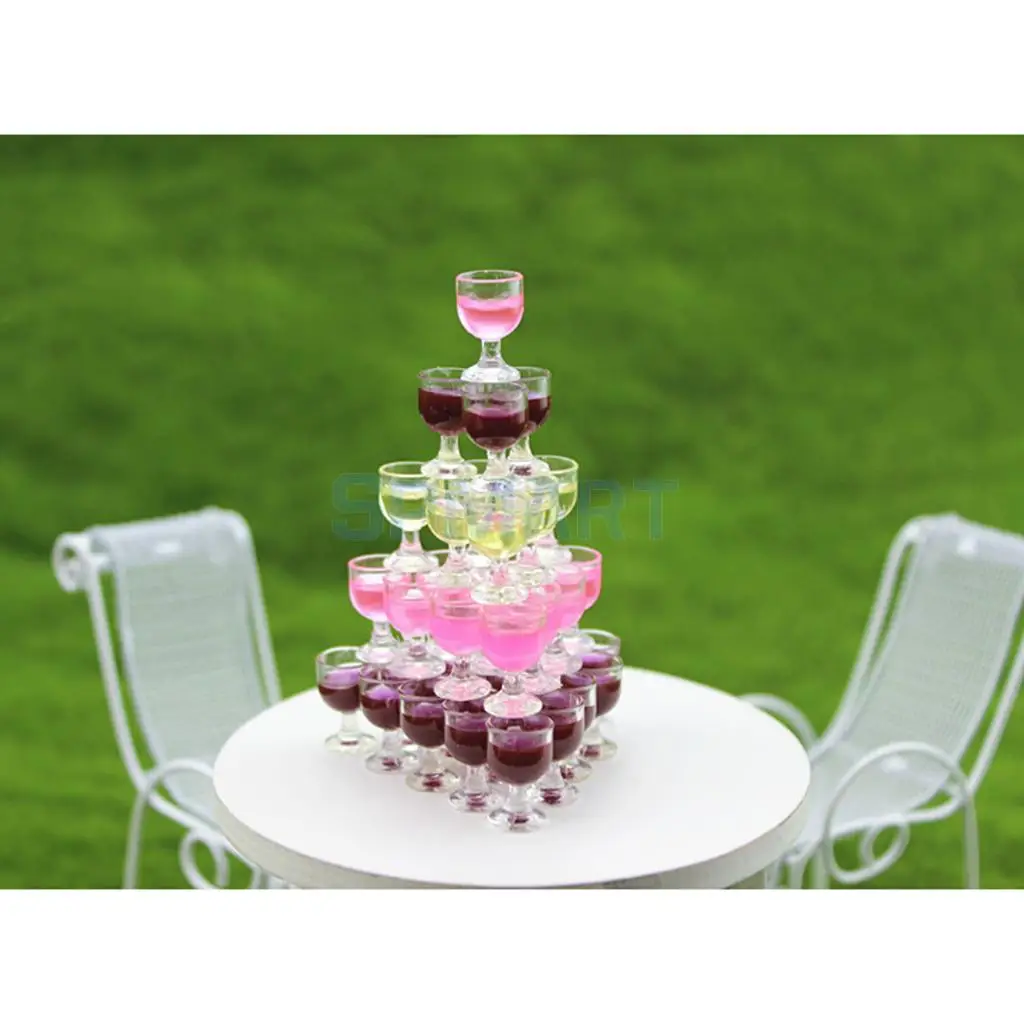 10 шт. миниатюрные бокалы для вина шампанского Кубок 1/12 кукол дом аксессуары кухни