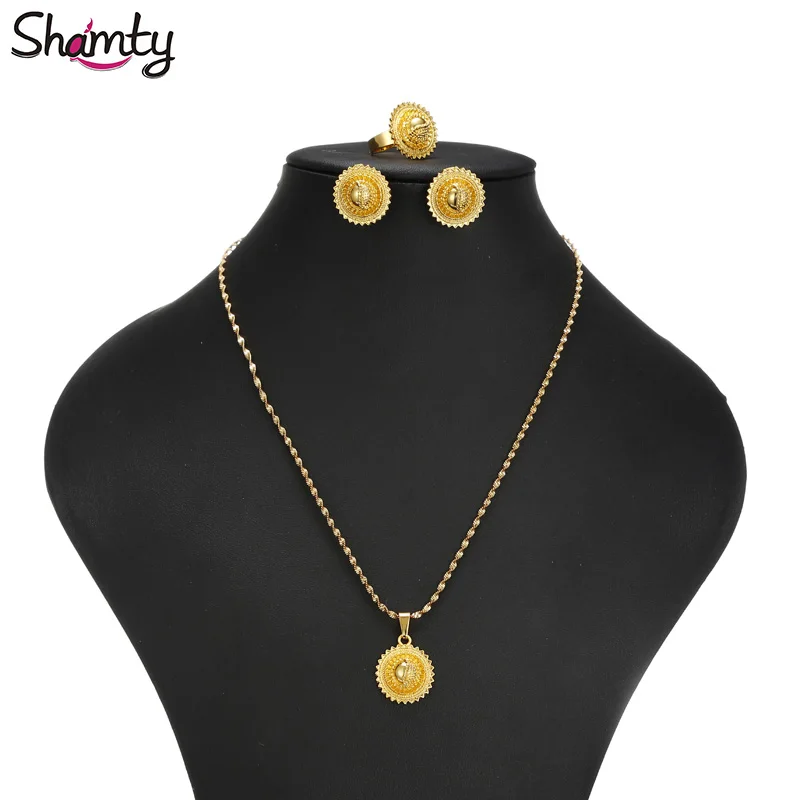 Shamty African Pure Gold Color Set Small Size For Woman Ethiopian Bridal Jewelry Sets Wedding Jewelry Sudan Habasha A300050
Shamty African Pure Gold Color Set Small Size For Woman Ethiopian Bridal Jewelry Sets Wedding Jewelry Sudan Habasha A300050