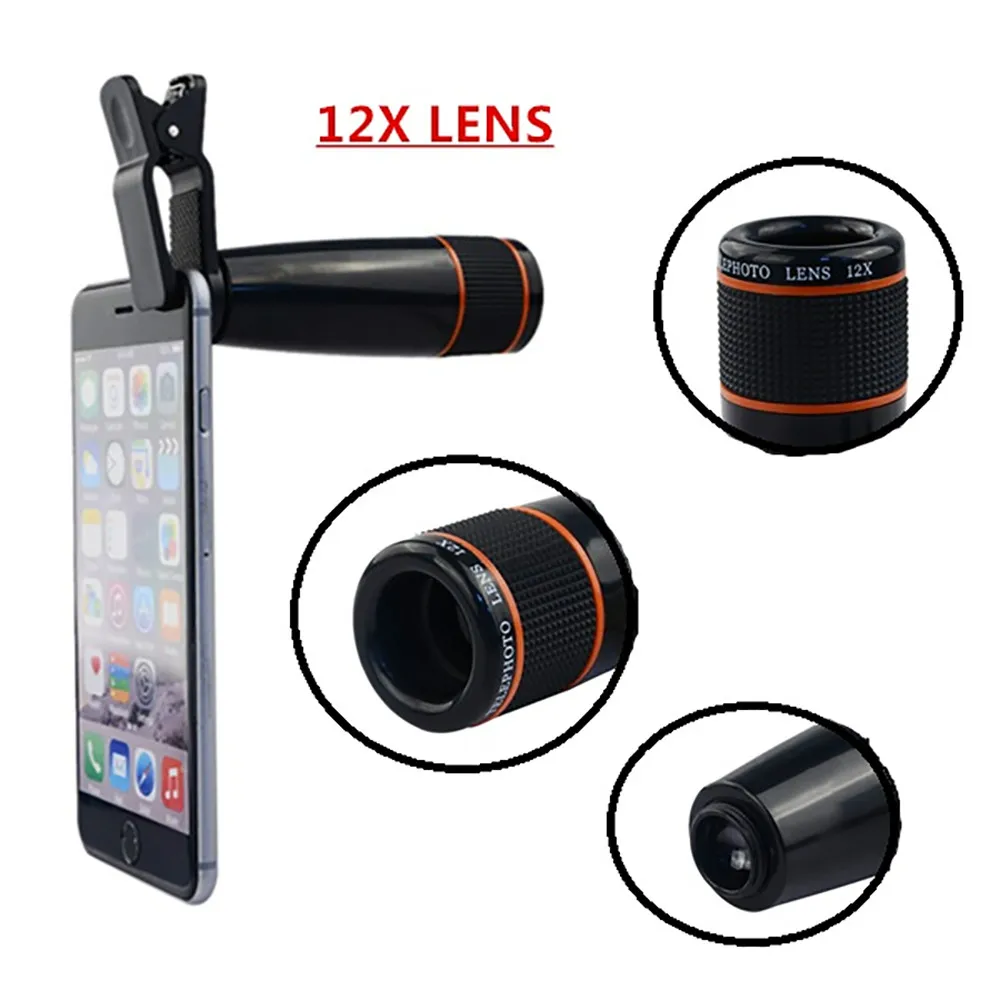 Universal Clip 12X Telephoto Lens Zoom Optical Telescope lens Camera for iPhone/Samsung mobile phone la lente APL-12XSJ
Universal Clip 12X Telephoto Lens Zoom Optical Telescope lens Camera for iPhone/Samsung mobile phone la lente APL-12XSJ