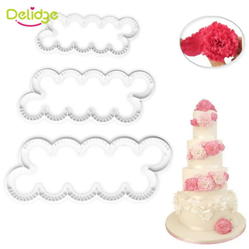 Delidge 3pcs/set Plastic Carnation Flower Cookie Cutter 3D Fondant Cake Decorating Tools DIY Biscuit Baking Mould
Delidge 3pcs/set Plastic Carnation Flower Cookie Cutter 3D Fondant Cake Decorating Tools DIY Biscuit Baking Mould