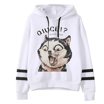 2020 Female Long Sleeve Hooded Harajuku Women Hoodies Cartoon Question Dog Printed Sweatshirts HipHop Tops Streetwear punk style
2020 Female Long Sleeve Hooded Harajuku Women Hoodies Cartoon Question Dog Printed Sweatshirts HipHop Tops Streetwear punk style