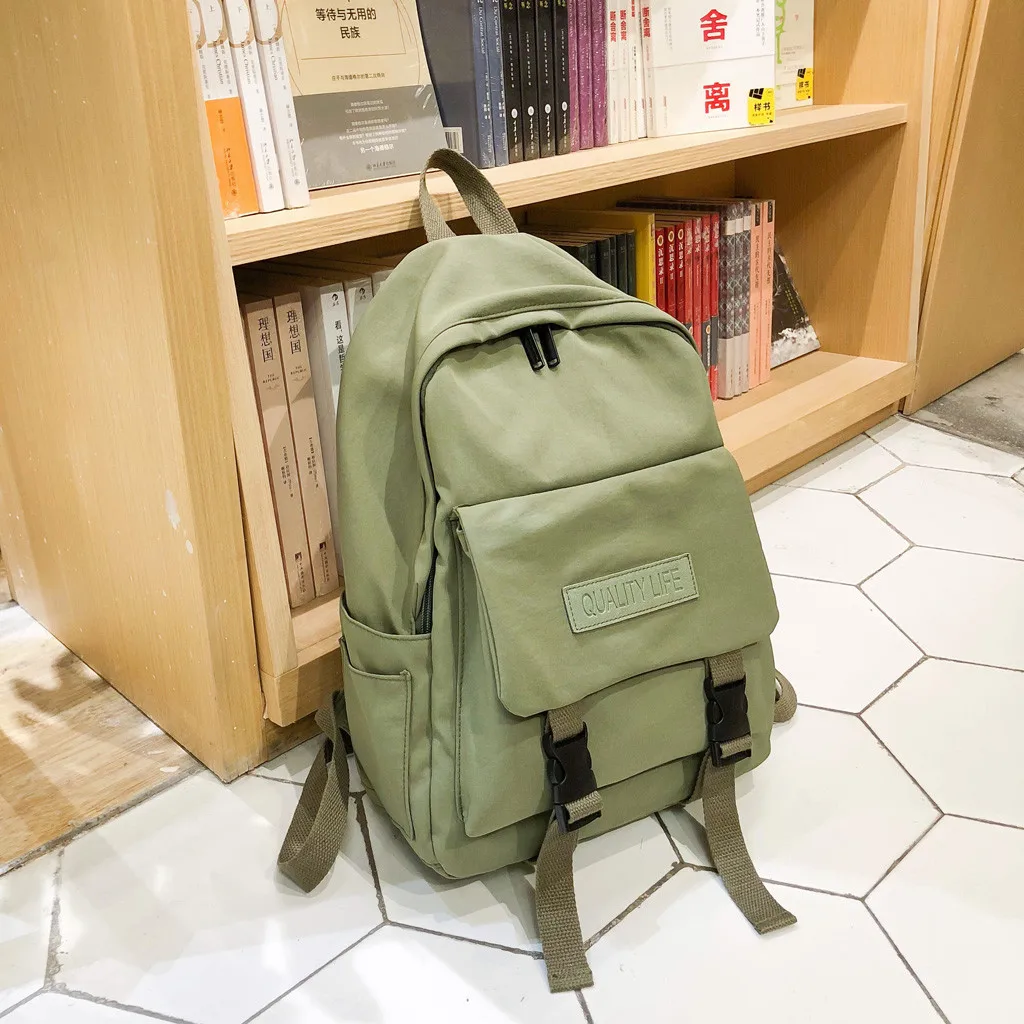 Backpack Women Large Capacity Fashion Simple School Backpack Girl Student Female Fresh Literary Canvas Computer Travel Bag K610
Backpack Women Large Capacity Fashion Simple School Backpack Girl Student Female Fresh Literary Canvas Computer Travel Bag K610