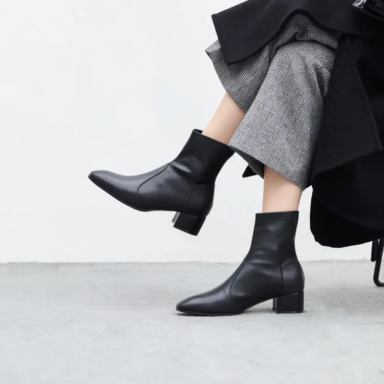 Ins hot Women Genuine Leather Boots ankle boots fashion Handmade Classic pointed toeSheepskin + sheep suede all-match
Ins hot Women Genuine Leather Boots ankle boots fashion Handmade Classic pointed toeSheepskin + sheep suede all-match
