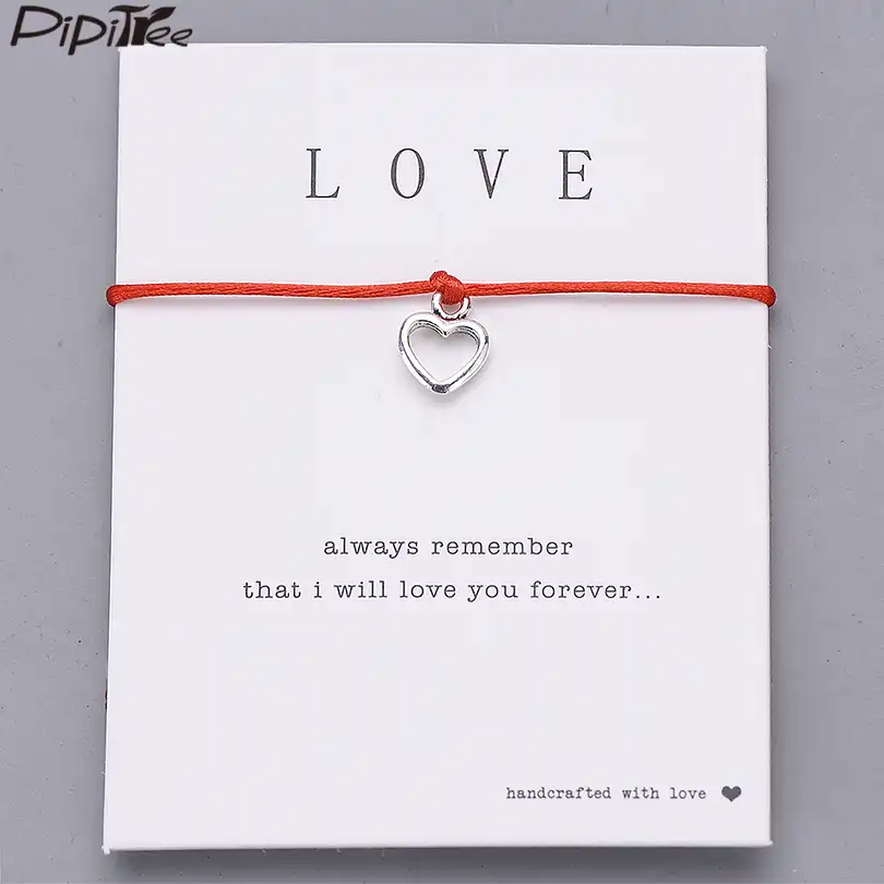 women lady love wish bracelets couple lovers jewelry birthday