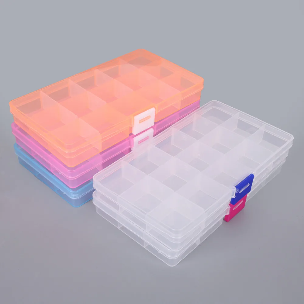 15 Slots Transparent Jewelry Storage Box Ring Earring Drug Pill Beads Portable Plastic Organizer Box Case Craft Beads Container
15 Slots Transparent Jewelry Storage Box Ring Earring Drug Pill Beads Portable Plastic Organizer Box Case Craft Beads Container