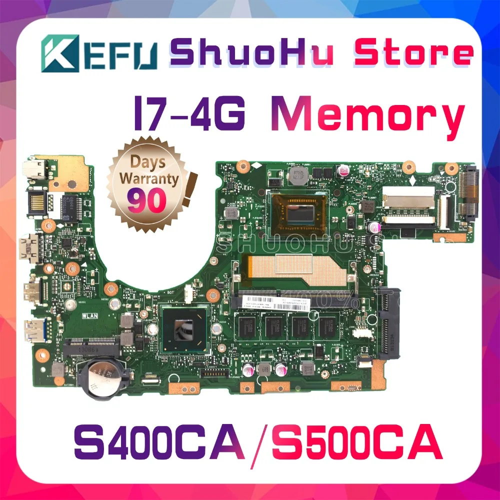 KEFU For ASUS S400C S500CA S400CA S500C CPU I7 Memory 4G laptop motherboard tested 100% work original mainboard
KEFU For ASUS S400C S500CA S400CA S500C CPU I7 Memory 4G laptop motherboard tested 100% work original mainboard