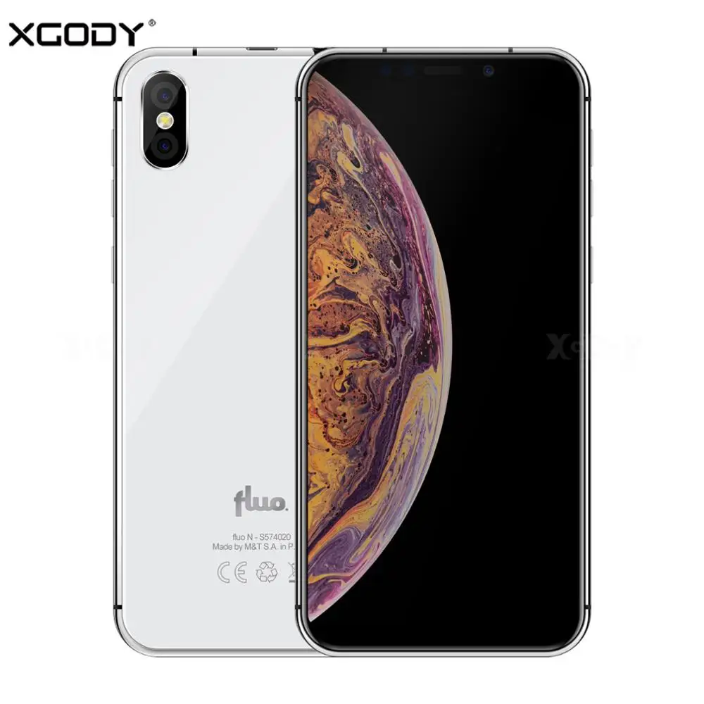 19:9 Notch Screen XGODY Fluo N 4G смартфон с 5 7 дюймовым дисплеем четырёхъядерным процессором