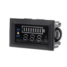 12V Car Lead Acid Battery Charge Level Capacity Indicator LED Battery Capacity Meter Voltmeter Tester
12V Car Lead Acid Battery Charge Level Capacity Indicator LED Battery Capacity Meter Voltmeter Tester