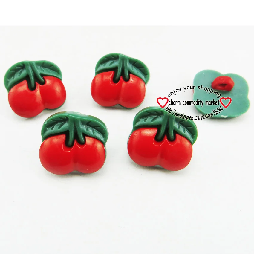 50PCS Red cherry button fruit Dyed Plastic buttons coat boots sewing clothes accessory garment P-219t
50PCS Red cherry button fruit Dyed Plastic buttons coat boots sewing clothes accessory garment P-219t