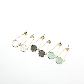 New Disc 3 colors Faux Marble Stone Double Long Bar Geometric Vintage Dangle Earrings for Women
New Disc 3 colors Faux Marble Stone Double Long Bar Geometric Vintage Dangle Earrings for Women