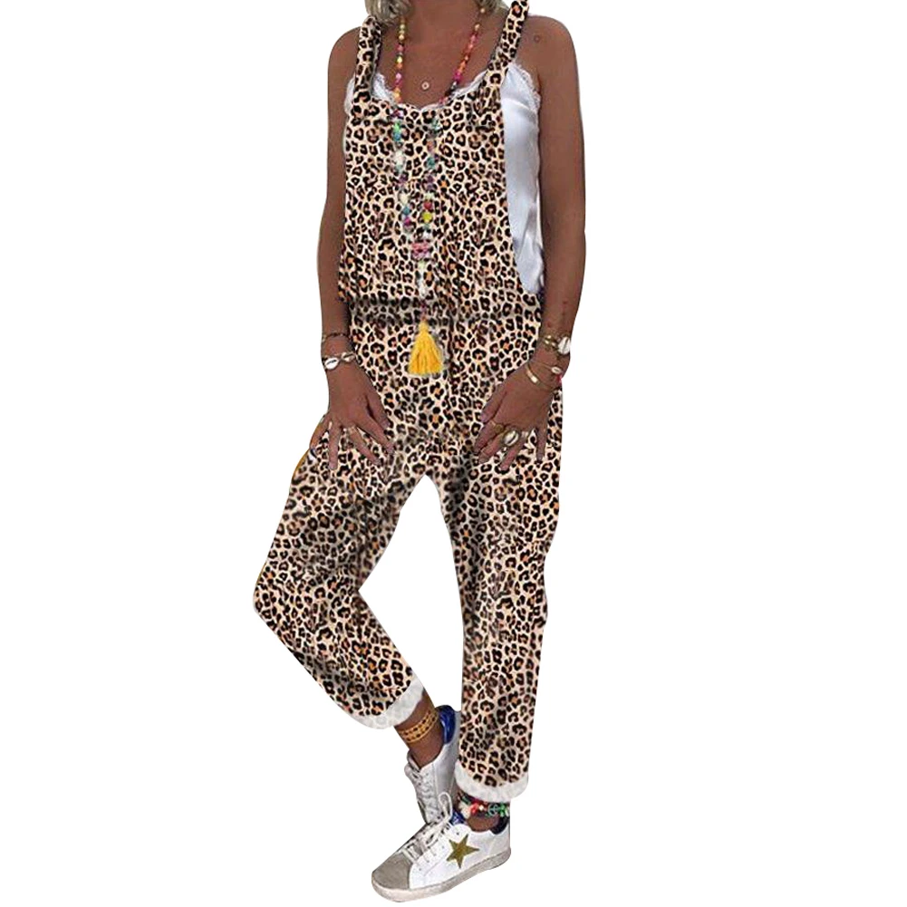 Trendy Backless Harem Jumpsuit Leopard Print Jumpsuit Women Long Rompers Sexy Club Casual Overalls
Trendy Backless Harem Jumpsuit Leopard Print Jumpsuit Women Long Rompers Sexy Club Casual Overalls