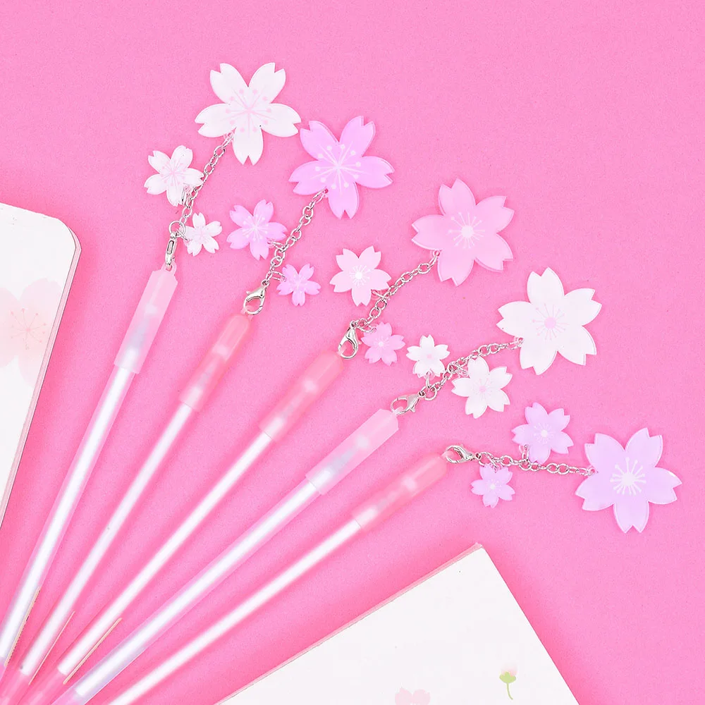 2Pcs 0.5mm Gel Pen Kawaii Cherry blossoms Pendant Neutral Pens For School Gift Writing Office Supplies Stationery Novelty Item
2Pcs 0.5mm Gel Pen Kawaii Cherry blossoms Pendant Neutral Pens For School Gift Writing Office Supplies Stationery Novelty Item