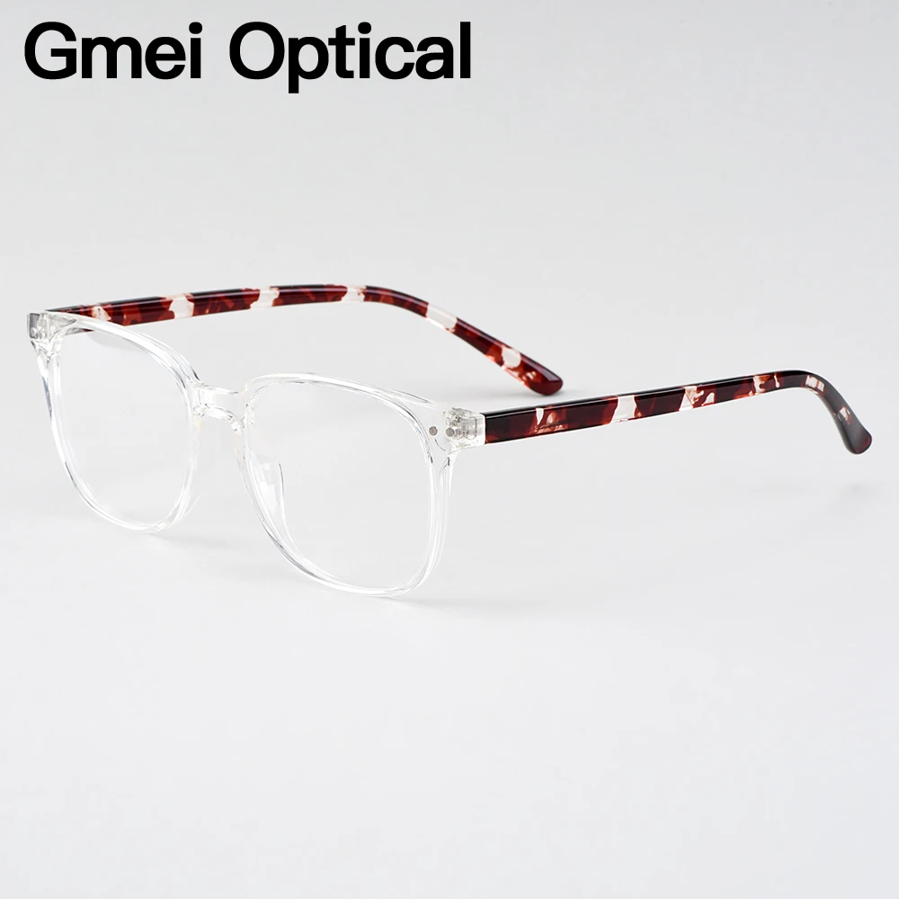 

Gmei Optical Voguish Oval Transparent Brand Designer Women Glasses Frames For Prescription Eyeglasses Optical Eyewear H8021