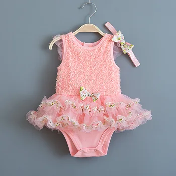 Summer Newborn Baby Girls Dress Lace Flowers Sleeveless Dresses for Prom Party Dress & Headband Infant Princess Girl Clothes
Summer Newborn Baby Girls Dress Lace Flowers Sleeveless Dresses for Prom Party Dress & Headband Infant Princess Girl Clothes