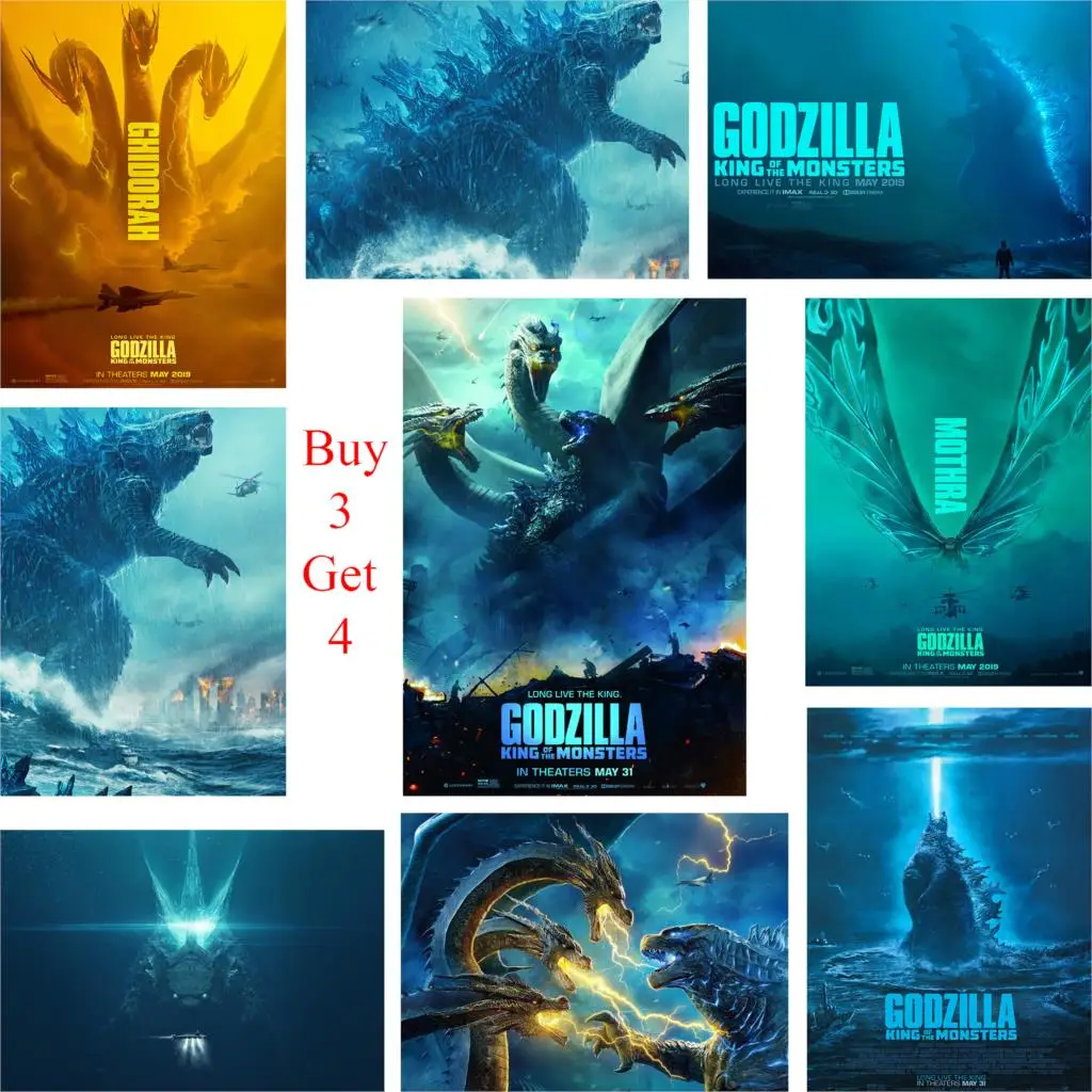 Godzilla Poster King of the Mosters Glossy Paper Home Wall Decoration Vivid Color
Godzilla Poster King of the Mosters Glossy Paper Home Wall Decoration Vivid Color