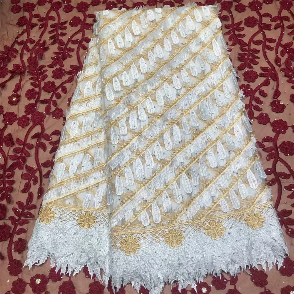 African French Lace Fabric High Quality African Tulle Lace Fabric For Wedding Beaded French Lace Fabric
African French Lace Fabric High Quality African Tulle Lace Fabric For Wedding Beaded French Lace Fabric