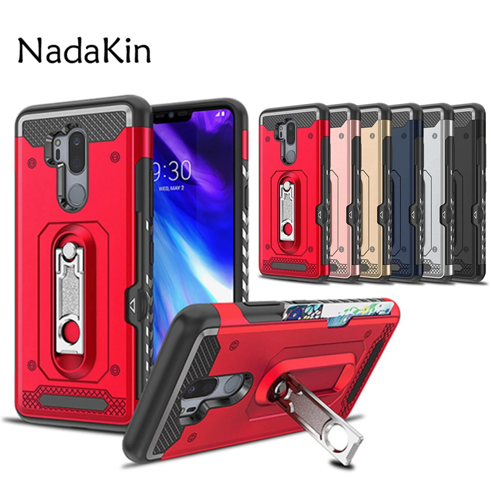 Hybrid Heavy Duty Protection Rugged Shockproof Armor Stand Case for LG V30 Q6 Q8 G6 with Metal Kickstand Card Slot Holder
Hybrid Heavy Duty Protection Rugged Shockproof Armor Stand Case for LG V30 Q6 Q8 G6 with Metal Kickstand Card Slot Holder
