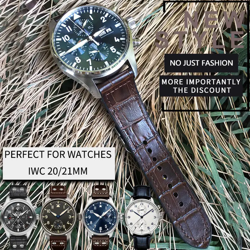 21mm 22mm High Quality Surface Cowhide Bottom Silicone Black Folding Buckle Leather Watchband Suitable for IWC Series Watch
21mm 22mm High Quality Surface Cowhide Bottom Silicone Black Folding Buckle Leather Watchband Suitable for IWC Series Watch