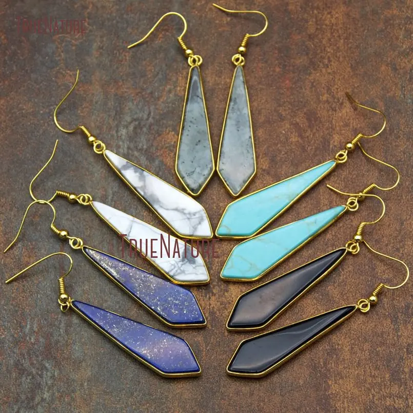 New Arrival Geometric Style Drop Earrings Mix Stone Materials Howlite Onyx Labradorite Chic Gold Earrings Jewelry ER10120
New Arrival Geometric Style Drop Earrings Mix Stone Materials Howlite Onyx Labradorite Chic Gold Earrings Jewelry ER10120