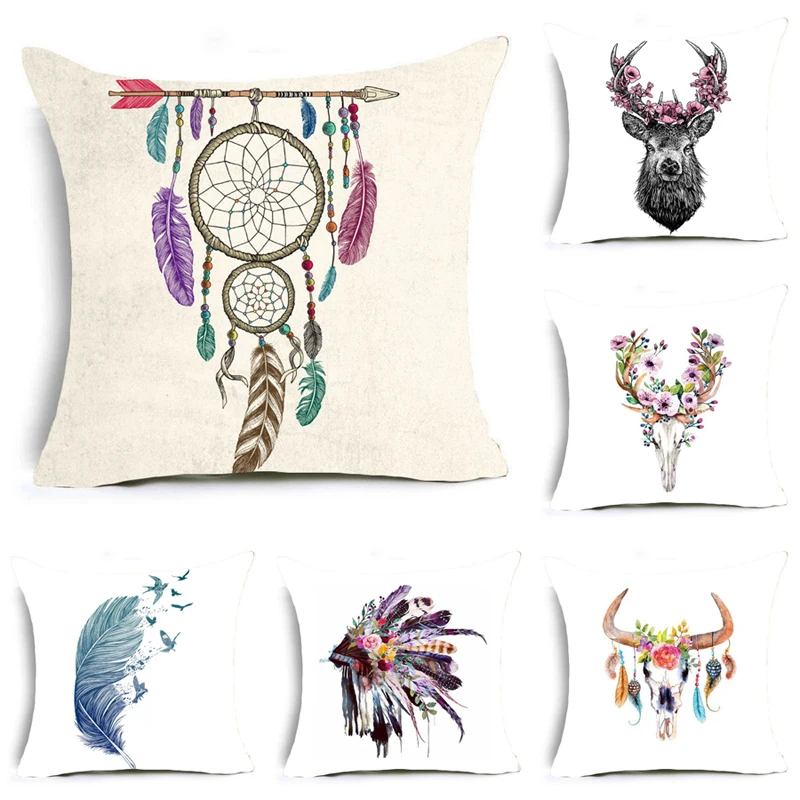 Smiry Nordic Polyester Cartoon Deer Skull Cushion Cover Home Decor Feather Pillow Case Polyester Throw Pillow Cover Decorative
Smiry Nordic Polyester Cartoon Deer Skull Cushion Cover Home Decor Feather Pillow Case Polyester Throw Pillow Cover Decorative