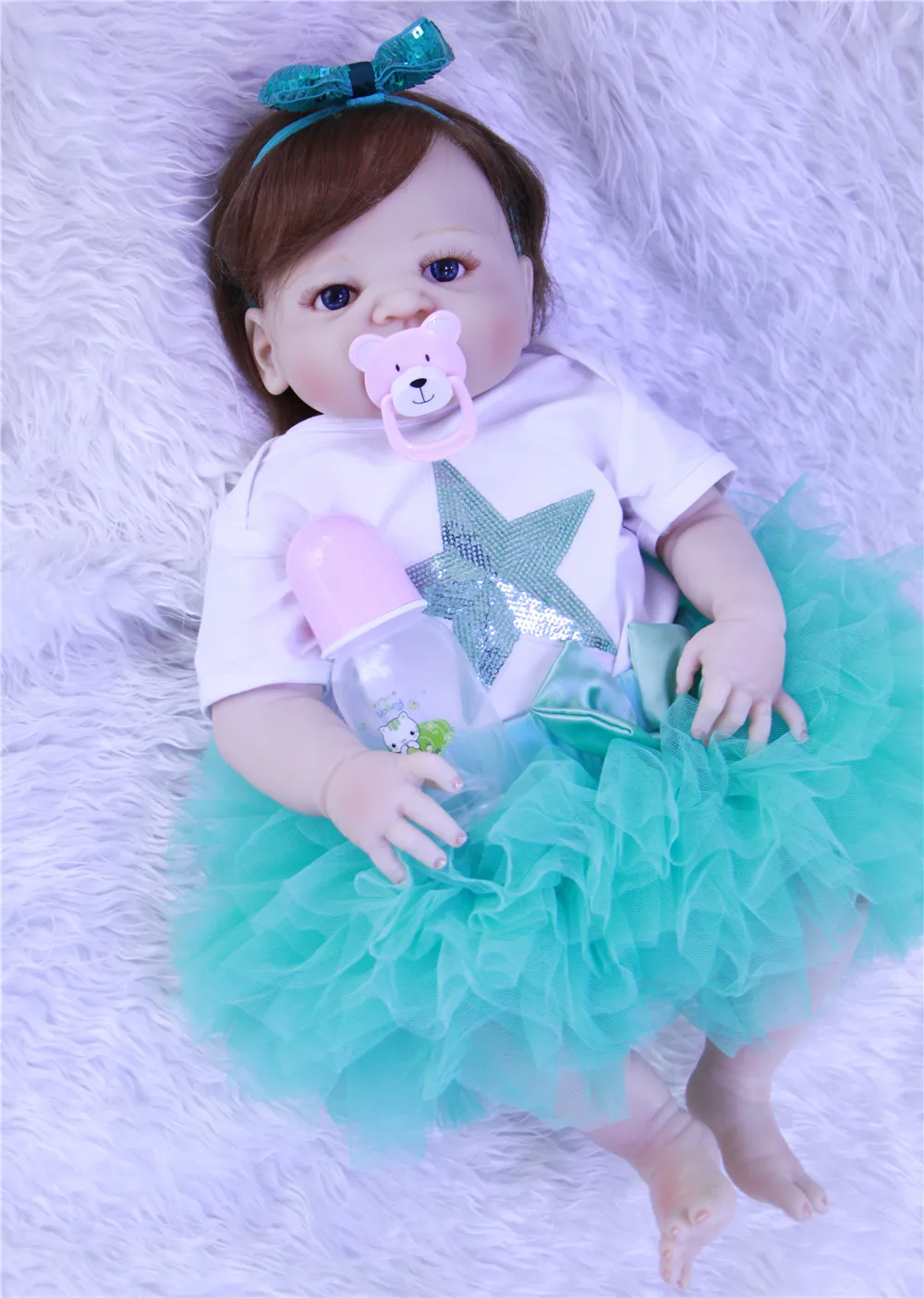 23"57cm 100% full body reborn Silicone handmade vinyl newborn baby toy modeling baby dolls birthday toy bebe alive bonecas
23"57cm 100% full body reborn Silicone handmade vinyl newborn baby toy modeling baby dolls birthday toy bebe alive bonecas