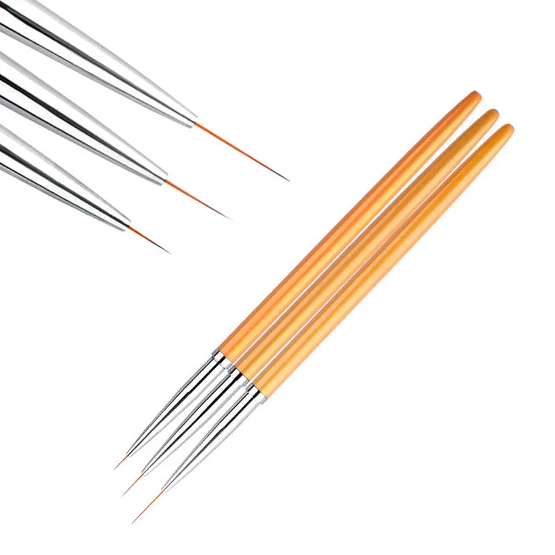 New 3pcs/set Nail Art Liner Painting Pen 3D DIY Acrylic UV Gel Brushes Drawing Kit Line Grid French Design Manicure Tool
New 3pcs/set Nail Art Liner Painting Pen 3D DIY Acrylic UV Gel Brushes Drawing Kit Line Grid French Design Manicure Tool
