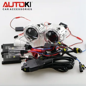 Autoki 2.5 inch Bi-xenon Projector Lens + Projector Shroud + Super Bright LED Light Guide Angel Eyes+Ballast+Lamps+Wire Harness
Autoki 2.5 inch Bi-xenon Projector Lens + Projector Shroud + Super Bright LED Light Guide Angel Eyes+Ballast+Lamps+Wire Harness
