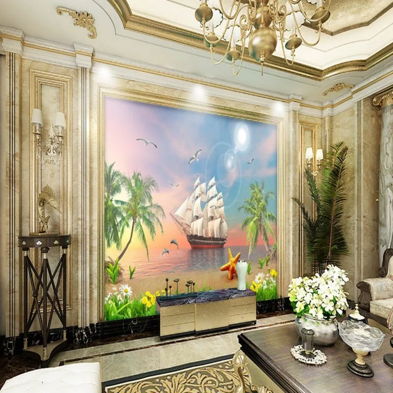 Dropship Colomac Custom Wallpaper Smooth Sailing Sunset Coconut Tree Beach Bedroom Wallpaper Paper Wall Papier Peint Mural
Dropship Colomac Custom Wallpaper Smooth Sailing Sunset Coconut Tree Beach Bedroom Wallpaper Paper Wall Papier Peint Mural
