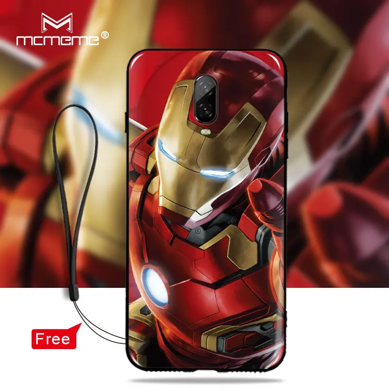 Высококачественный чехол для OnePlus 6T 6 5T 5 мягкая задняя крышка из ТПУ Marvel superheroes