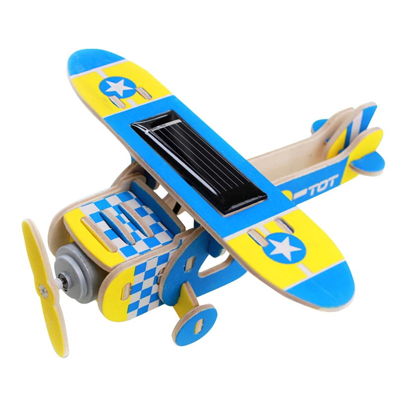 Children Wooden Toy Solar DIY Aircraft Wood Plane Child Educational 3D Puzzles Jigsaw Toy for Kid Gifts
Children Wooden Toy Solar DIY Aircraft Wood Plane Child Educational 3D Puzzles Jigsaw Toy for Kid Gifts