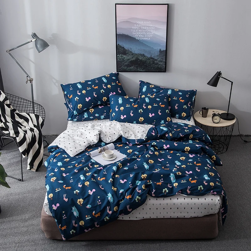 Modern simplt style Duvet Cover Set Children Cartoon Style South American Animals Squirrel rabbit Design 4 Piece Bedding Sets
Modern simplt style Duvet Cover Set Children Cartoon Style South American Animals Squirrel rabbit Design 4 Piece Bedding Sets