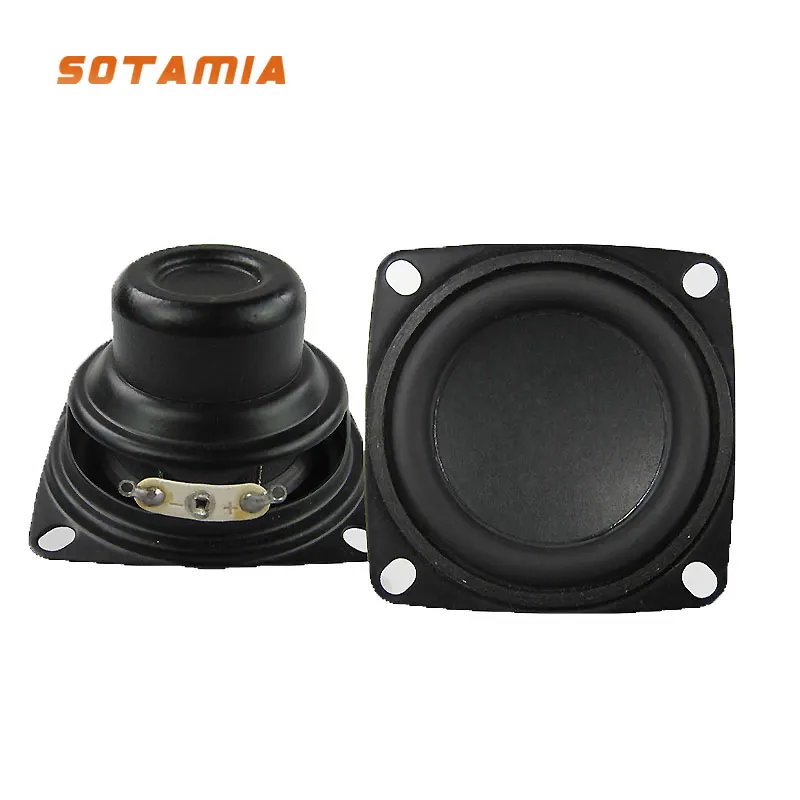 SOTAMIA 2Pcs 2 Inch Mini Audio Portable Full Range Speaker DIY Stereo Music Sound Bluetooth Speaker 4 Ohm 8 W Loudspeaker
SOTAMIA 2Pcs 2 Inch Mini Audio Portable Full Range Speaker DIY Stereo Music Sound Bluetooth Speaker 4 Ohm 8 W Loudspeaker