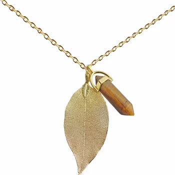 Natural Leaf Pendant Tiger's Eye Quartz Necklace Bohemia Color-color Healing Stone jewelry for Women 10PCS Wholesale
Natural Leaf Pendant Tiger's Eye Quartz Necklace Bohemia Color-color Healing Stone jewelry for Women 10PCS Wholesale