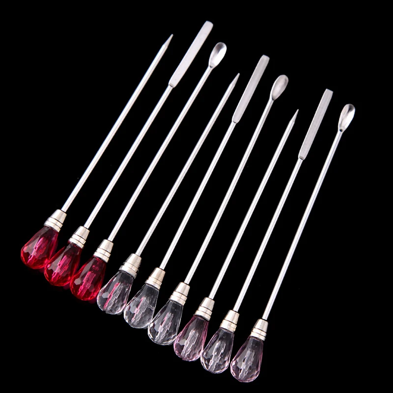 Stainless Steel Nail Art Double Sided Cuticle Finger Dead Skin Cut Stirring Rod Spoon Nail Tools for UV Gel Acrylic
Stainless Steel Nail Art Double Sided Cuticle Finger Dead Skin Cut Stirring Rod Spoon Nail Tools for UV Gel Acrylic