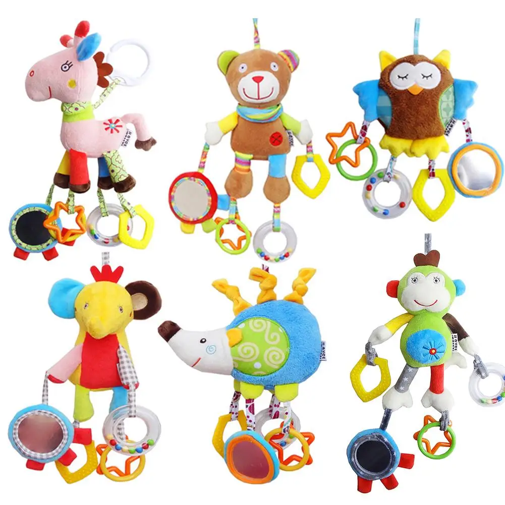 Baby Cartoon Animal Plush Hand Bell Grasp Educational Toys Infant Rattle Bell Mobility On The Crib Bed Hanging Toy
Baby Cartoon Animal Plush Hand Bell Grasp Educational Toys Infant Rattle Bell Mobility On The Crib Bed Hanging Toy