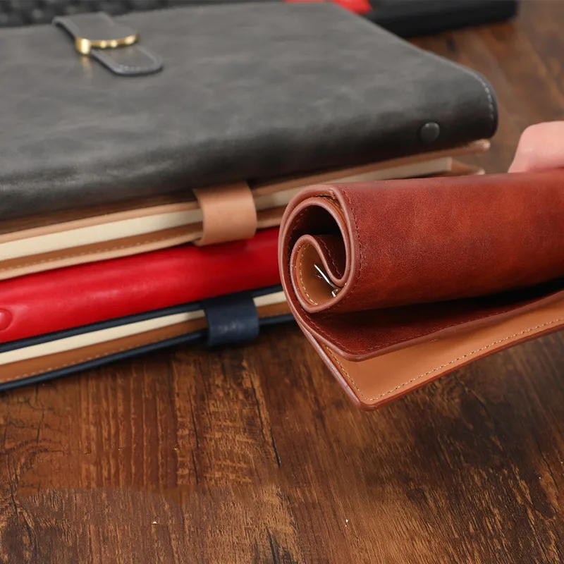 Business Notebook Soft Skin Simple Creative A5 Loose Page Notebook Retro copy Office Learning Diary
Business Notebook Soft Skin Simple Creative A5 Loose Page Notebook Retro copy Office Learning Diary
